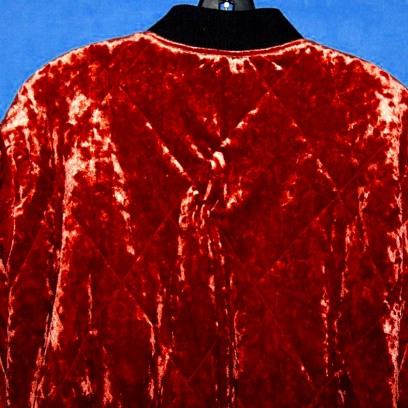 Collection B New York Velvet Bomber Jacket S - Picture 6 of 6
